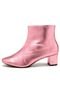 Bota DAFITI SHOES Metalizada Rosa - Marca DAFITI SHOES