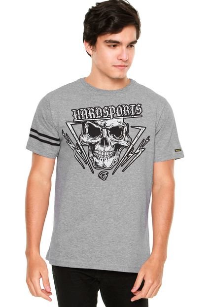 Camiseta Pretorian Skull Hard Cinza - Marca Pretorian