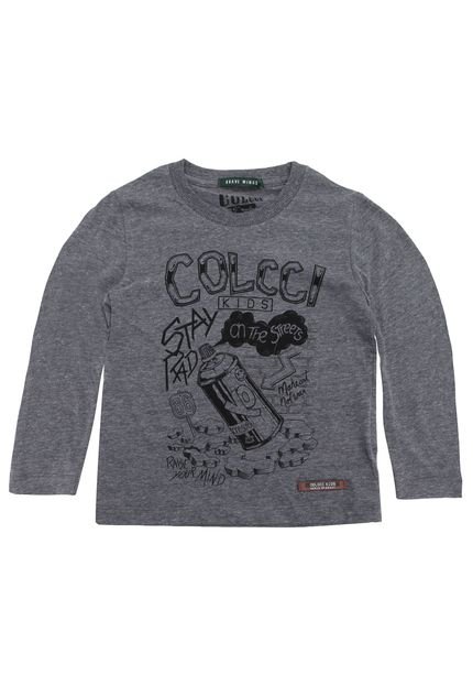 Camiseta Colcci Kids Menino Estampado Cinza - Marca Colcci Kids