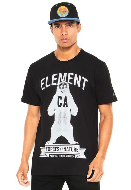 Camiseta Element Forces Of Nature Preta - Marca Element