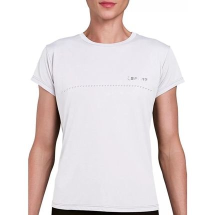 Camiseta Lupo Feminina Dry Basic Fitness Academia 77052 Branco EG - Marca Lupo