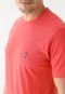 Camiseta Aleatory Reta Logo Bordado Coral - Marca Aleatory