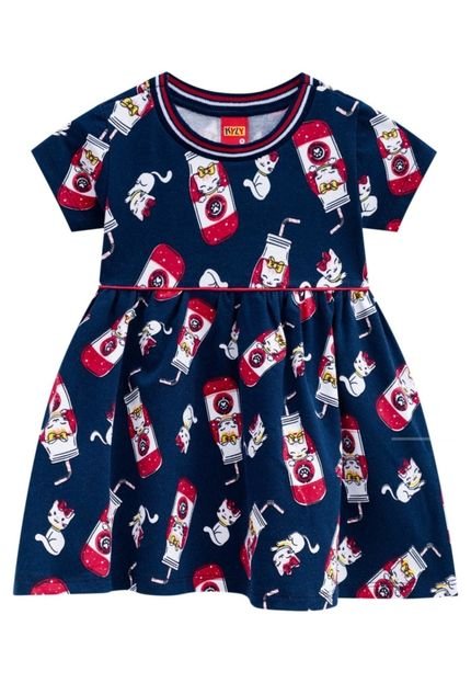 Vestido Infantil Kyly Marinho - Marca Kyly