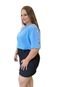 Blusa Feminina Plus Size Lisa com Mangas Curtas  Off White - Marca Predilects Plus