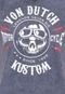 Camiseta Von Dutch Motorcycle Azul - Marca Von Dutch 