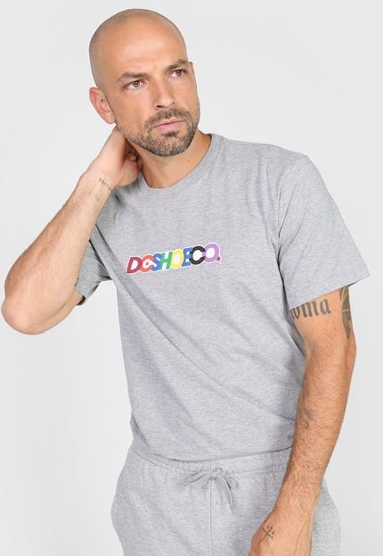 Camiseta DC Shoes Co Stacks Cinza - Marca DC Shoes