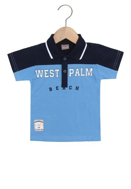 Camisa Polo Mundi West Palm Azul - Marca Brandili Mundi