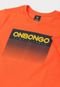 Camiseta Onbongo Juvenil Fade Tangerina - Marca Onbongo