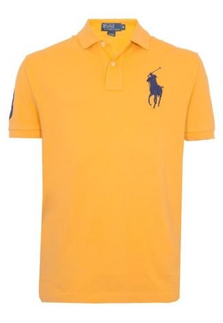 Camisa Masculina Polo Ralph Lauren Amarela - Dona Chica Brechó Online