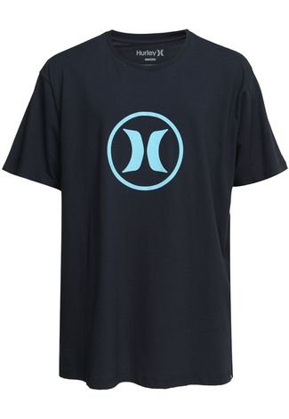 Camiseta Hurley Circle Icon Azul-Marinho