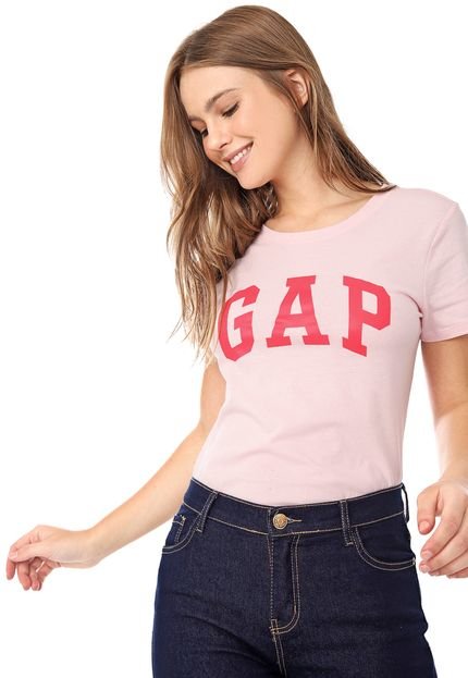 Blusa GAP Logo Rosa - Marca GAP