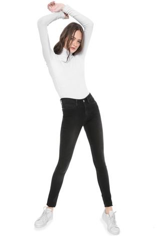 Calça Sarja Calvin Klein Jeans Skinny Básica Preta