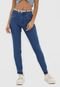 Calça Cropped Jeans Biotipo Skinny Desfiada Azul - Marca Biotipo