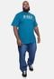 Camiseta HD Plus Size Masculina Azul Tempestade - Marca HD Hawaiian Dreams