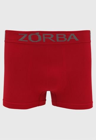 Cueca Zorba Boxer Lettering Vermelha
