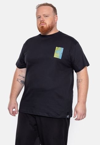 Camiseta Ecko Plus Size Estampada Preta