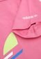 Camiseta Cropped adidas Originals Infantil Trefoil Rosa - Marca adidas Originals