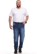 Calça Masculina Allepo Com Elástico Plus Size Jeans Bogotá - Marca Alleppo Jeans