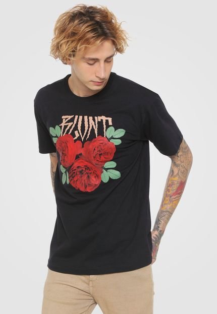 Camiseta Blunt In Roses Preta - Marca Blunt
