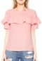 Blusa Lily Fashion Babado Rosa - Marca Lily Fashion