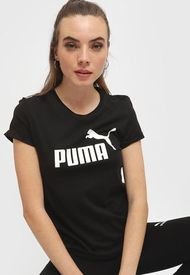 Polera Puma ESS Logo Tee Negro - Calce Regular
