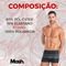 Sunga Adulta Masculina Mash Estampa Listrada Modelo Boxer  Preto - Marca MASH