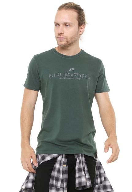 Camiseta Ellus Lettering Verde - Marca Ellus