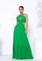 Vestido Longo Multiformas Lina Amarração Verde - Marca Cia do Vestido