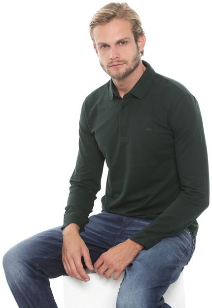 Camisa Polo Lacoste Regular Básica Verde - Marca Lacoste