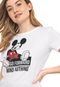 Blusa Cativa Disney Paetês Mickey Branca - Marca Cativa Disney