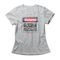 Camiseta Feminina Hurt Your Feelings - Mescla Cinza - Marca Studio Geek 
