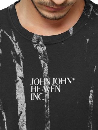 Camiseta John John Masculina Regular Moto Heaven Riders Preta