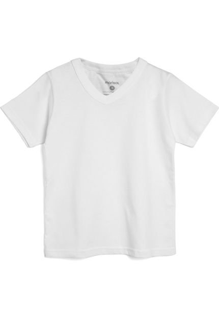 Camiseta Marisol Menino Lisa Branca - Marca Marisol