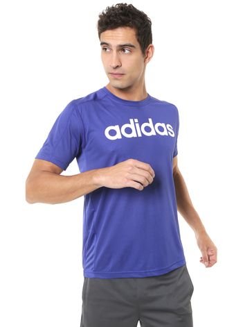 Camiseta adidas Performance Mc D2m Logo Azul