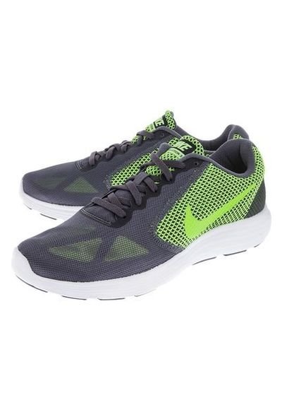 triatlón Custodio maorí Running Gris-Verde Nike Revolution 3 - Compra Ahora | Dafiti Colombia