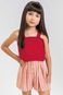 Conjunto Infantil Menina Listrado Cropped Colorittá Vermelho - Marca Colorittá