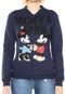 Jaqueta Bomber Cativa Mickey e Minnie Azul-Marinho - Marca Cativa Disney