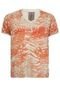 Camiseta Calvin Klein Tropical Laranja - Marca Calvin Klein Jeans