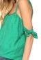 Blusa Ciganinha Acrobat Amarração Verde - Marca Acrobat