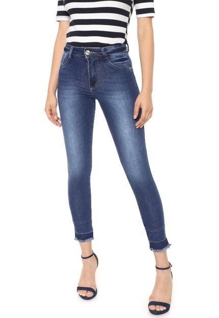 Calça Jeans Biotipo Skinny Cropped Melissa Azul - Marca Biotipo