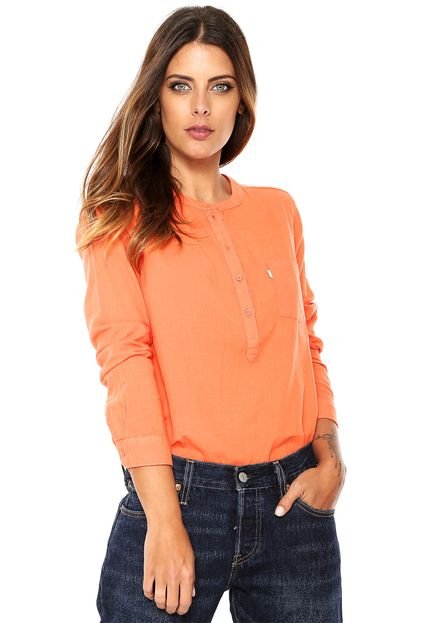 Camisa Levis Modern Popover 0014 Laranja - Marca Levis