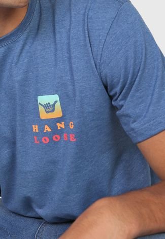 Camiseta Hang Loose Sunset Azul