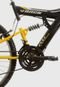 Bicicleta Aro 26 Mtb Tb100 Full Susp. 18V Preto Fosco e Amarelo Track & Bikes - Marca T&B TRACK