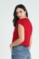 Blusa Tshirt Cropped Vermelho G Gazzy - Marca Gazzy