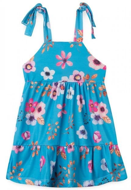 Vestido Feminino Infantil Florido Primavera - Marca PLATINUM KIDS