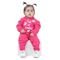 Conjunto Infantil Feminino com Capuz Pink Smiles - Marca Orango Kids