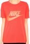 Camiseta Nike Sportswear W Signal Tee Logo Vermelha - Marca Nike Sportswear