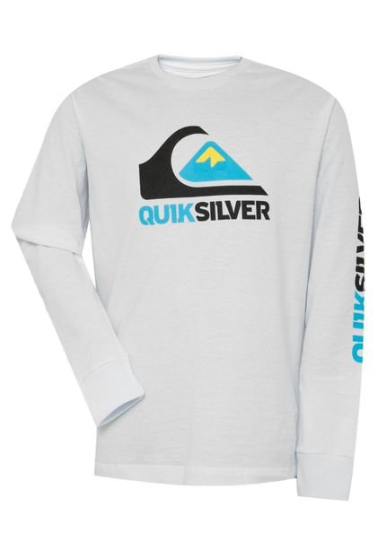 Camiseta Quiksilver Juvenil Chevron Box Branco - Marca Quiksilver