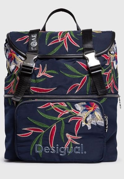 Mochila Flower Sea Azul Desigual Compra Ahora Dafiti Chile