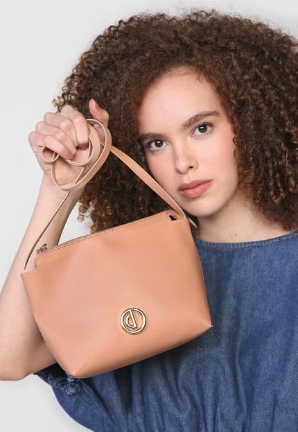 Bolsa Dumond Logo Nude - Marca Dumond